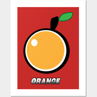 Orange fruit design Posters and Art